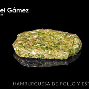 HAMB POLLO ESPINACAS